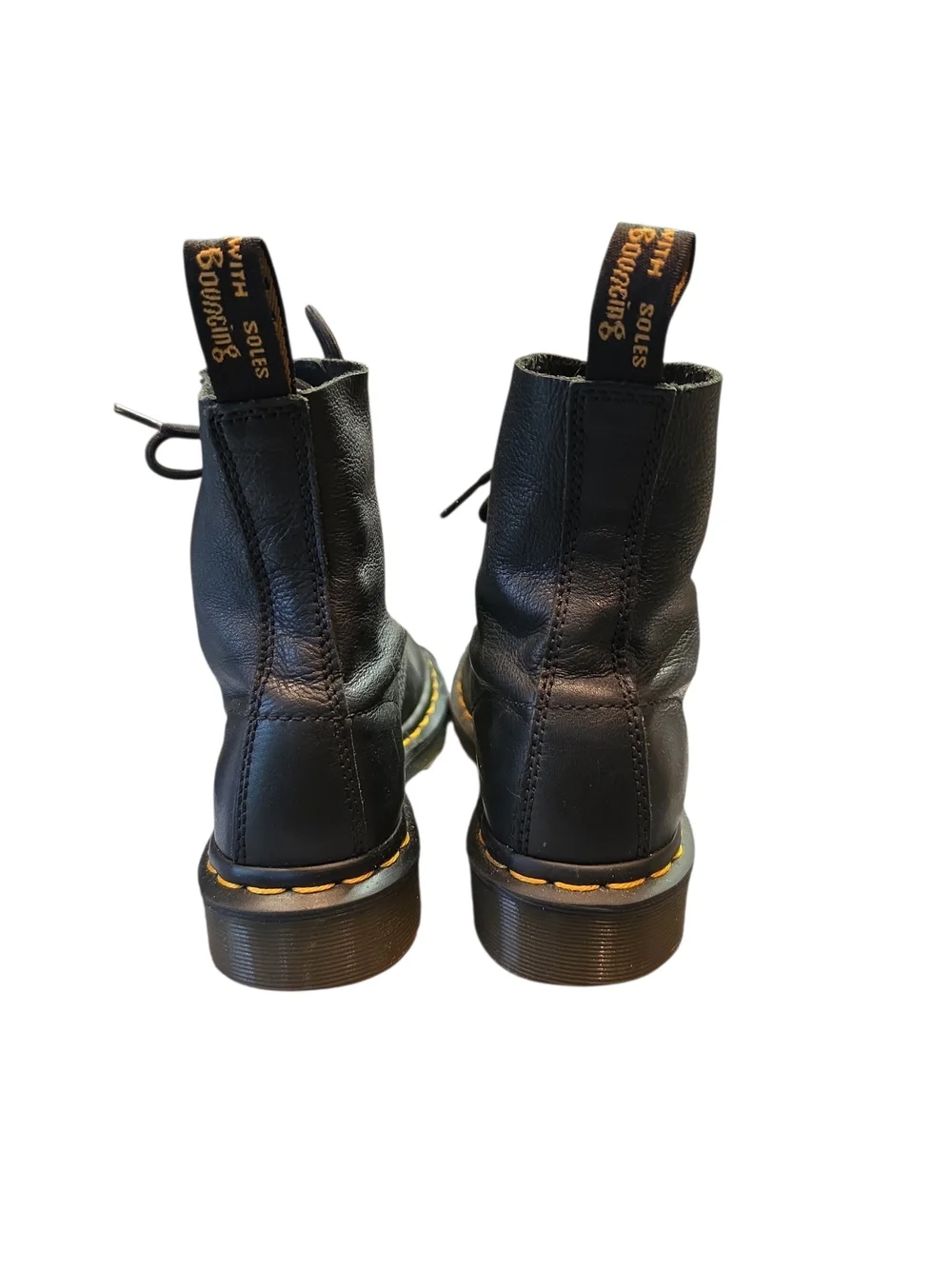 Dr. Martens Pascal Ankle Boots Womens Size 5 Black Soft Leather Lace Up